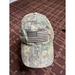 Outdoor Cap Hat Co Hunting Camouflage American Flag Patch Logo‎ Hook And Loop